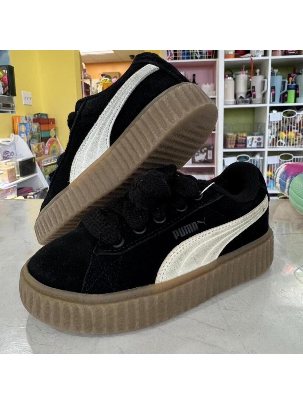 Puma x FENTY black suede creepers phatty black and warm white Size US 13